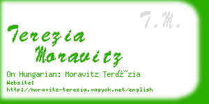 terezia moravitz business card